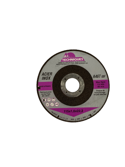 DISQUE A TRONCONNER (acier, inox, alu)